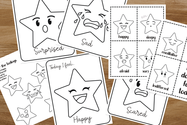 Emotions Coloring Worksheet