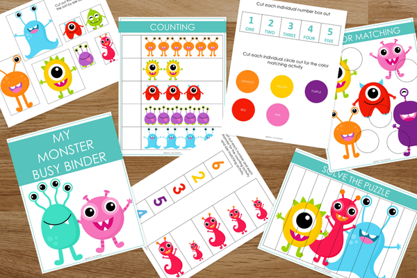 Monster Busy Book