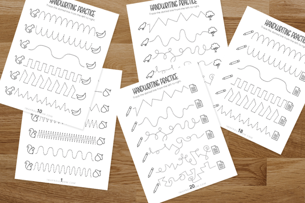 First Step in Handwriting - Tracing lines