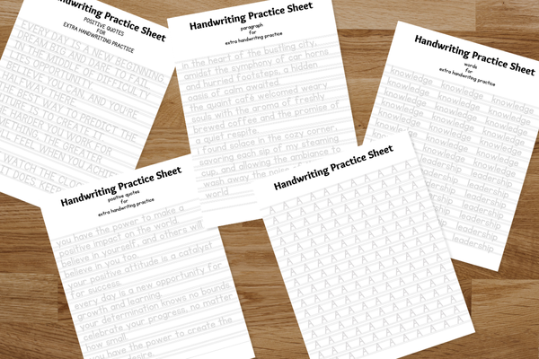 Handwriting Practice worksheets