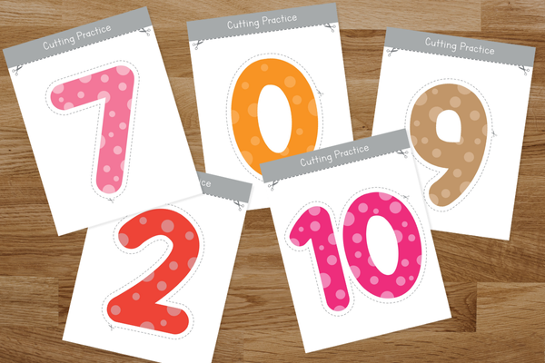 Number Cutting Worksheet