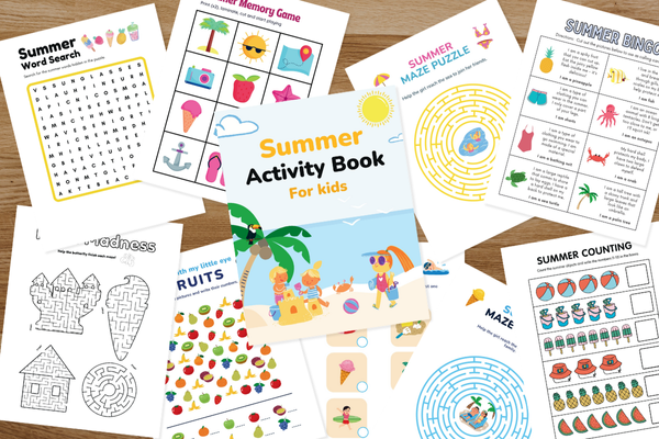Summer Activities - Sentence Writing, Patterns, Puzzles and more