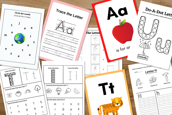 Alphabets - Tracing and Puzzles
