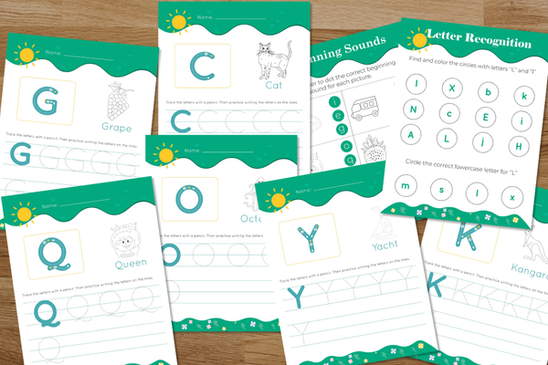 Alphabets - Recognition, Tracing, Sounds Identification