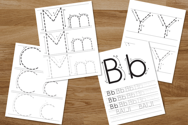 Alphabet - Writing Practice Worksheets