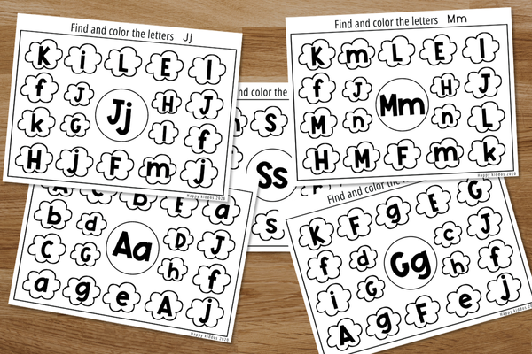 Alphabets - Find and Color
