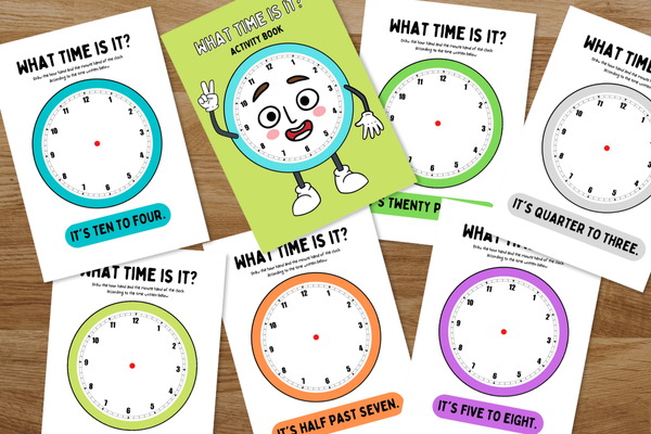 Time Teaching - Draw the hands of the clock