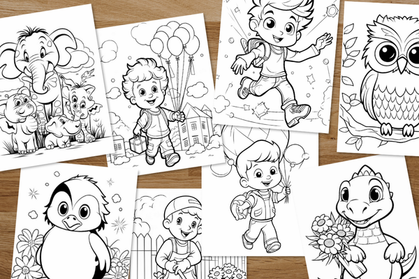 Coloring Book - 100 pages of fun