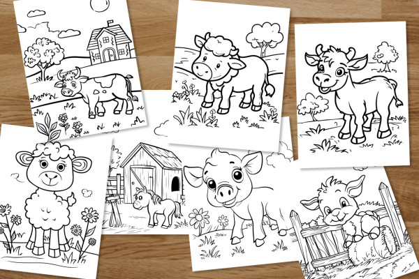 Cute Farm Animals for Toddlers