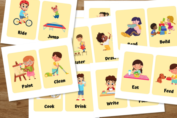 Action Verbs Flashcards