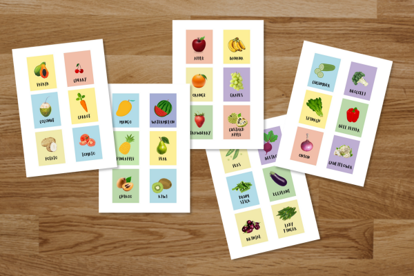 Fruits and Vegetables Flashcards