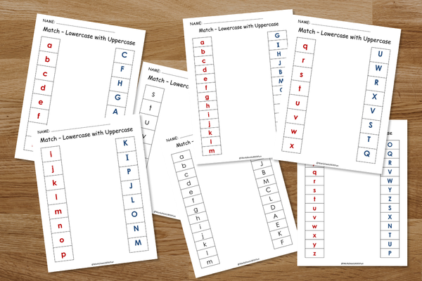 Lowercase to Uppercase Letter Match