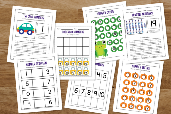 Kindergarten Numbers Workbook
