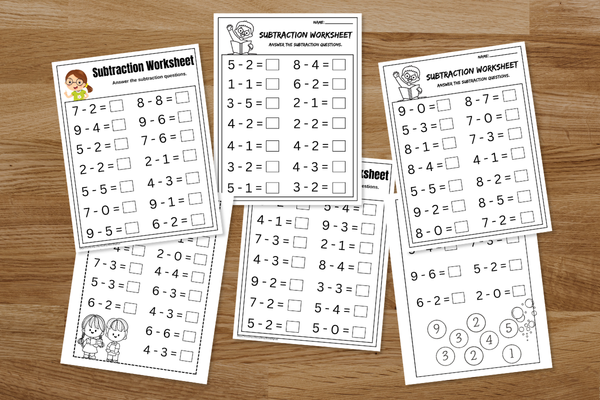 Subtraction worksheets