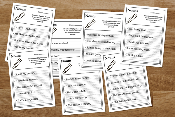 Highlight the noun in sentence