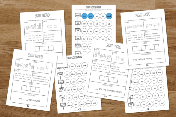 Sight Words worksheet