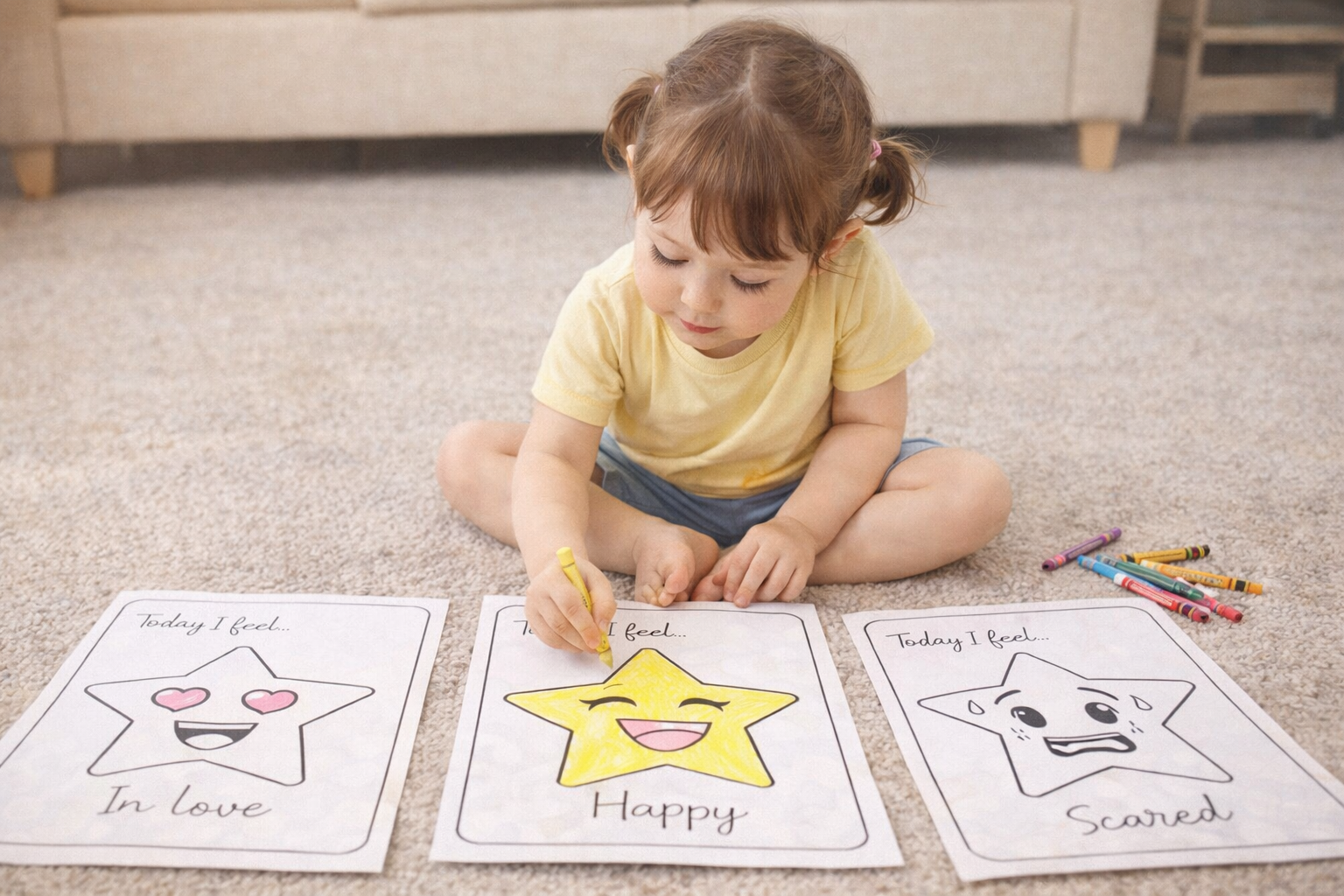 Emotion Coloring Pages