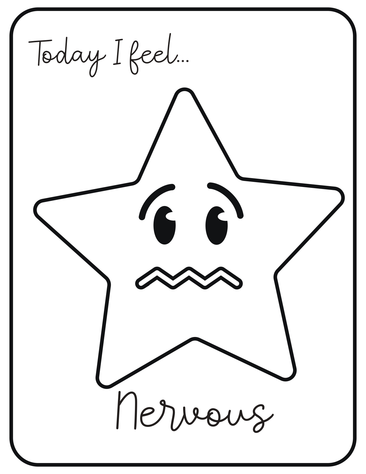 Emotions Coloring Worksheet