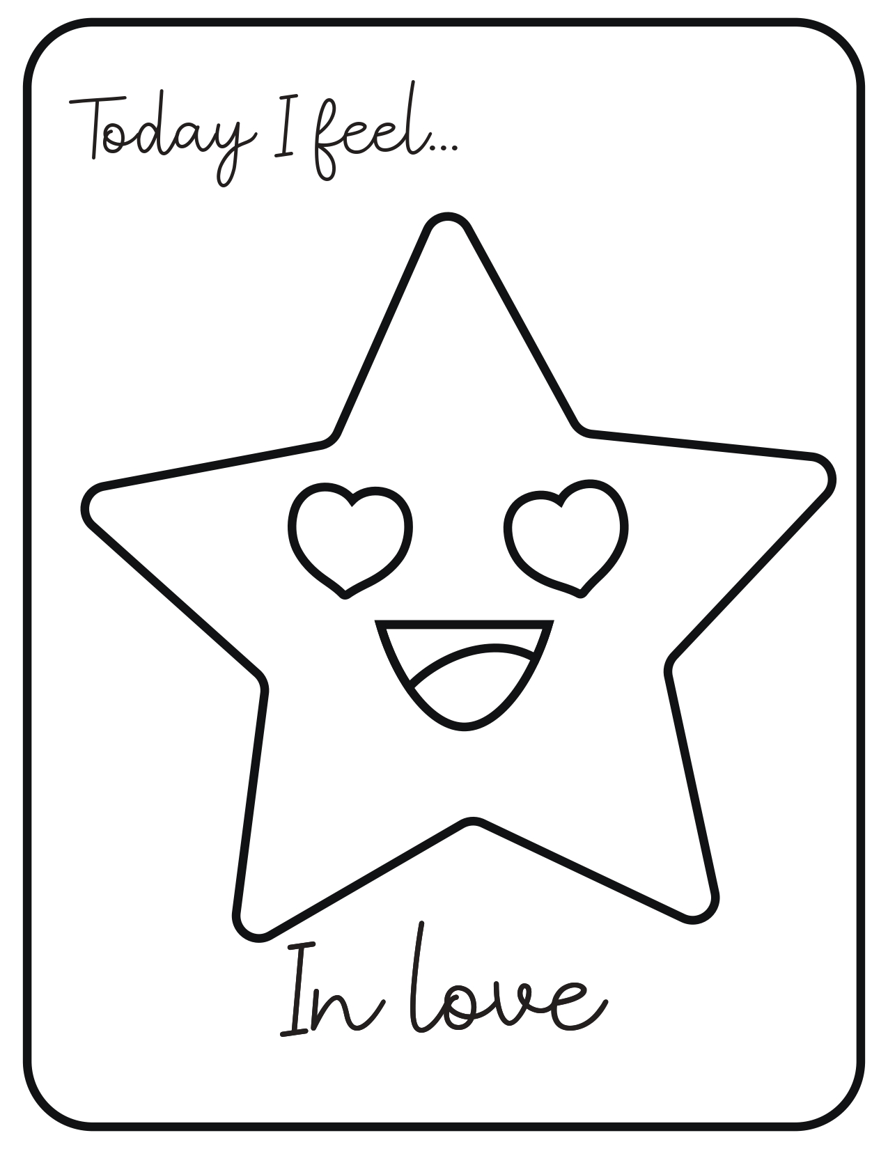 Emotions Coloring Worksheet