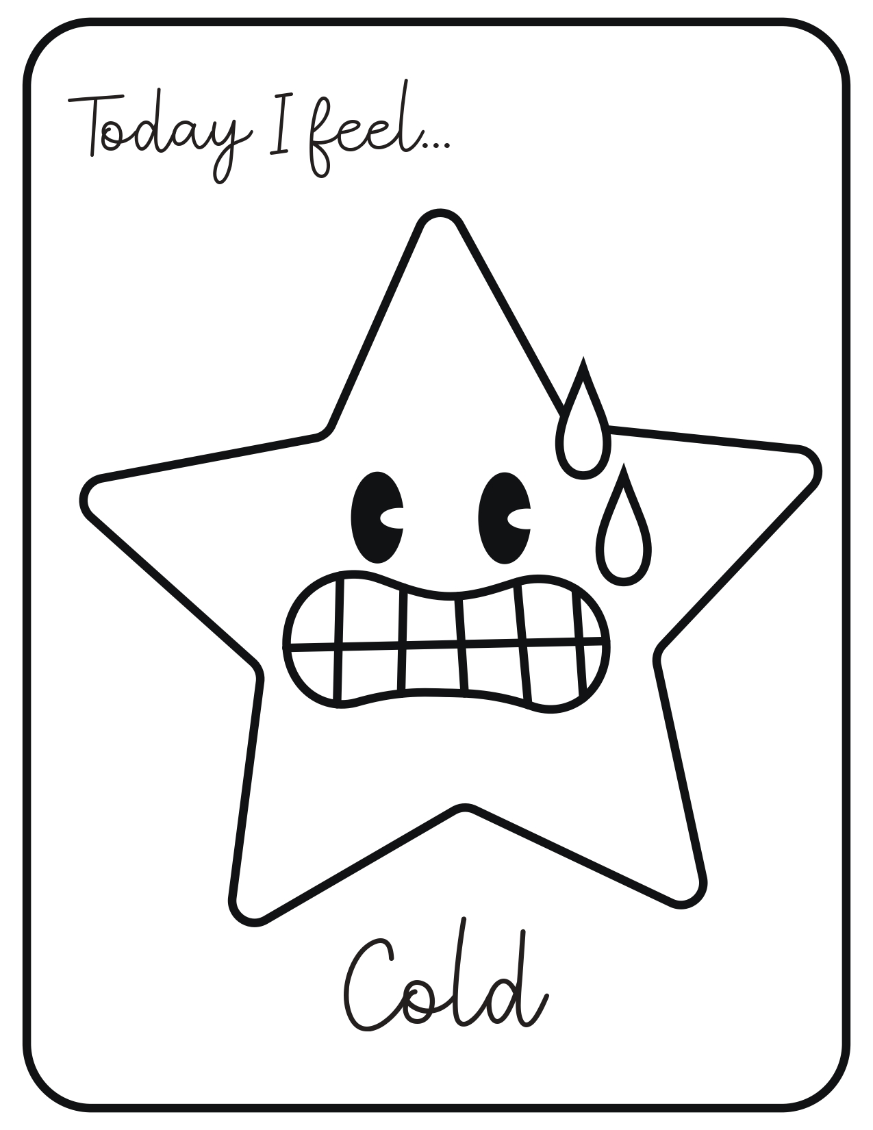 Emotions Coloring Worksheet