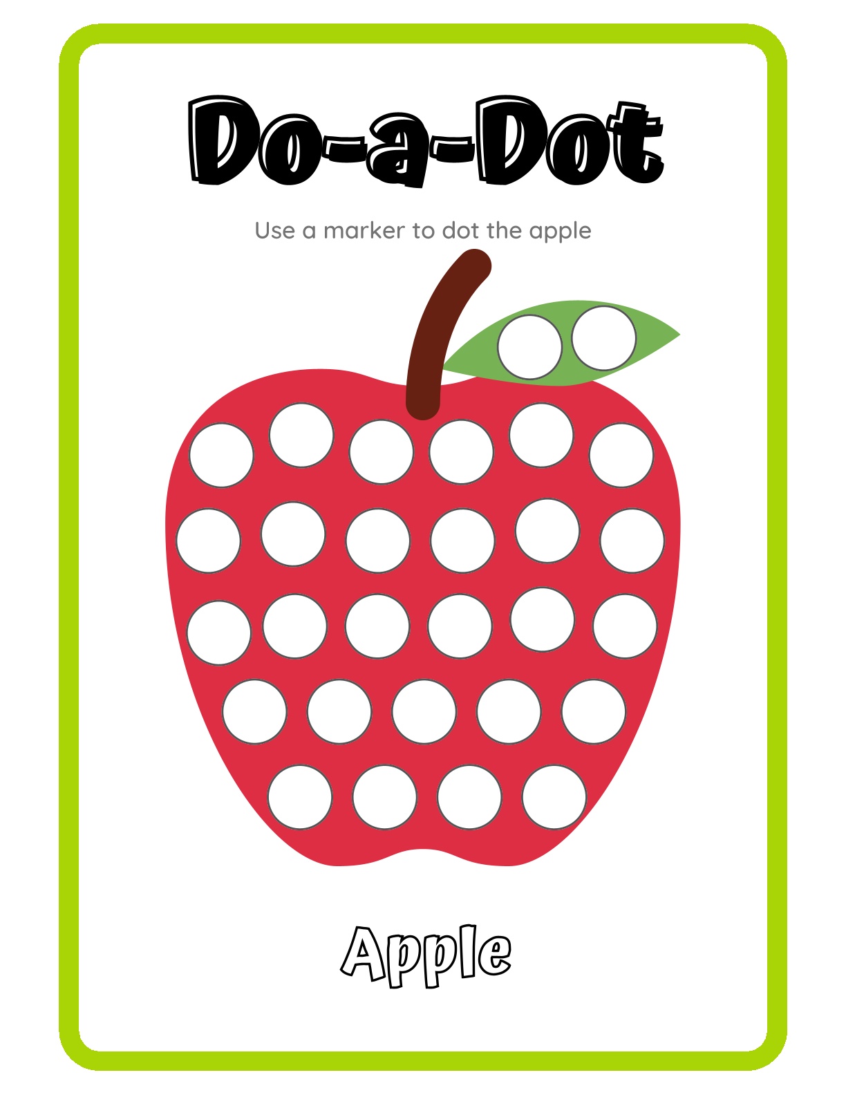 Do-a-dot activities