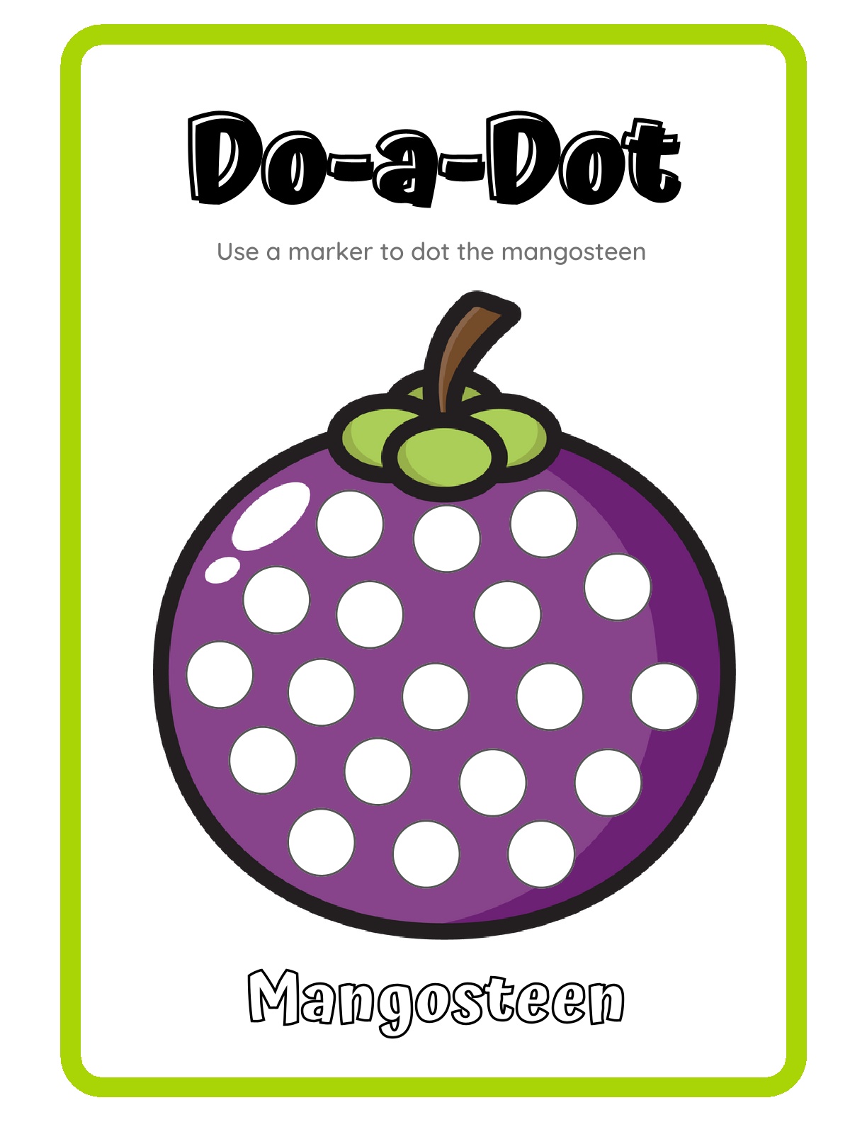 Do-a-dot activities