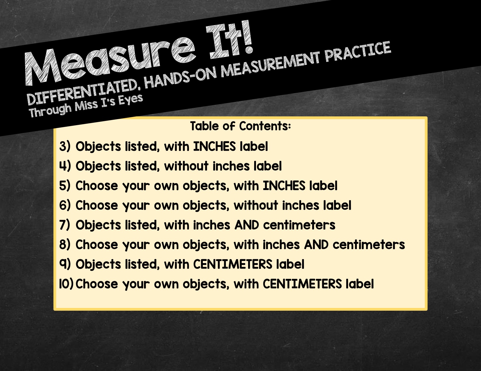 Measure It - Estimate vs Actual