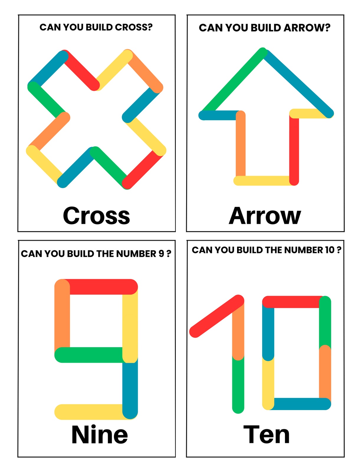 Popsicle Sticks Activity