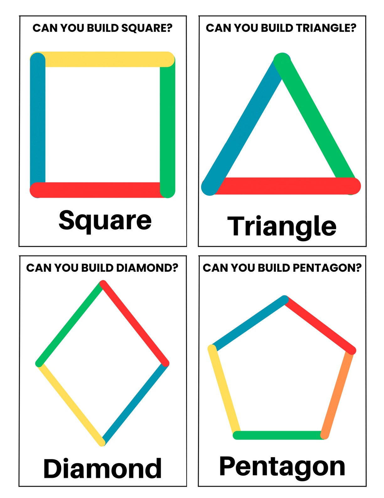 Popsicle Sticks Activity