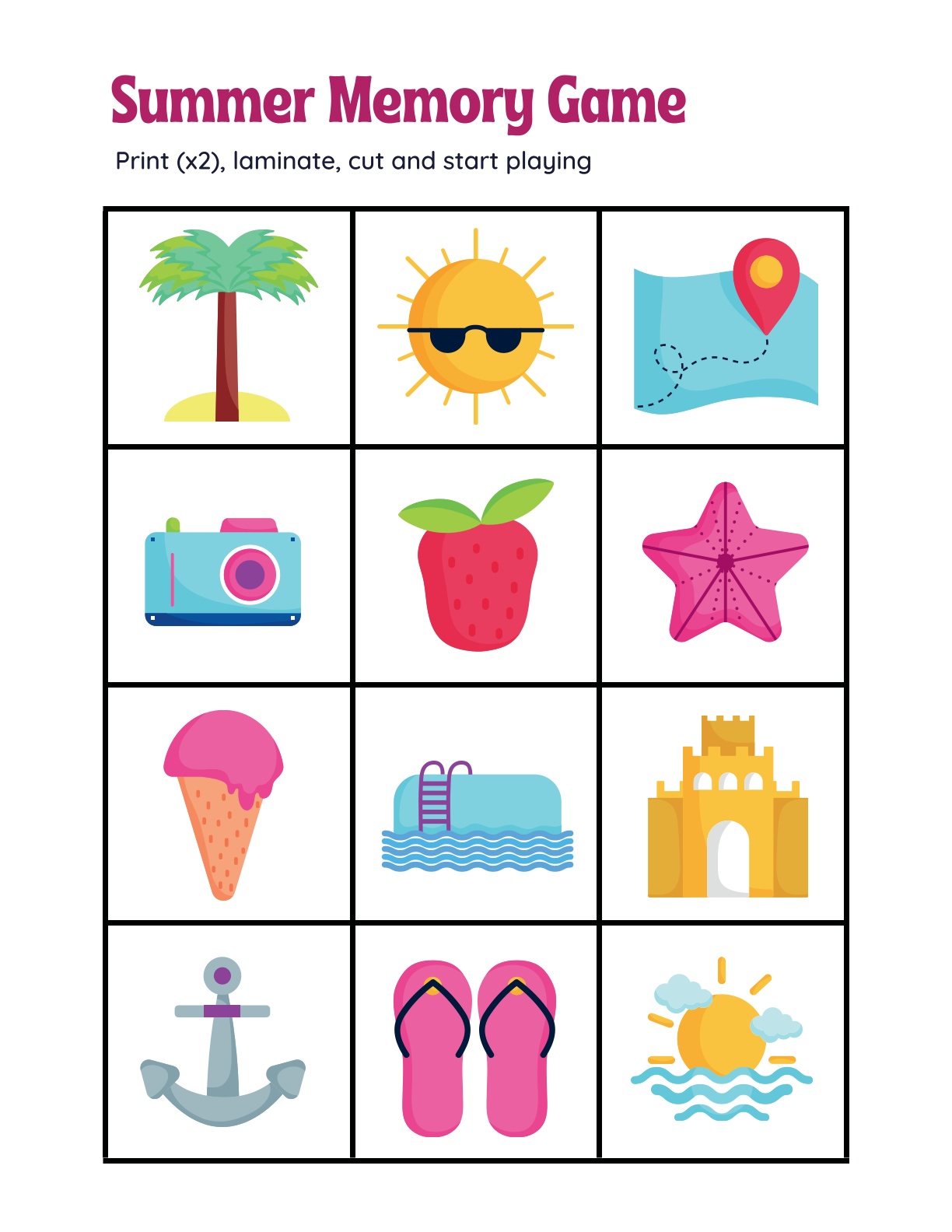 Summer Activities - Sentence Writing, Patterns, Puzzles and more