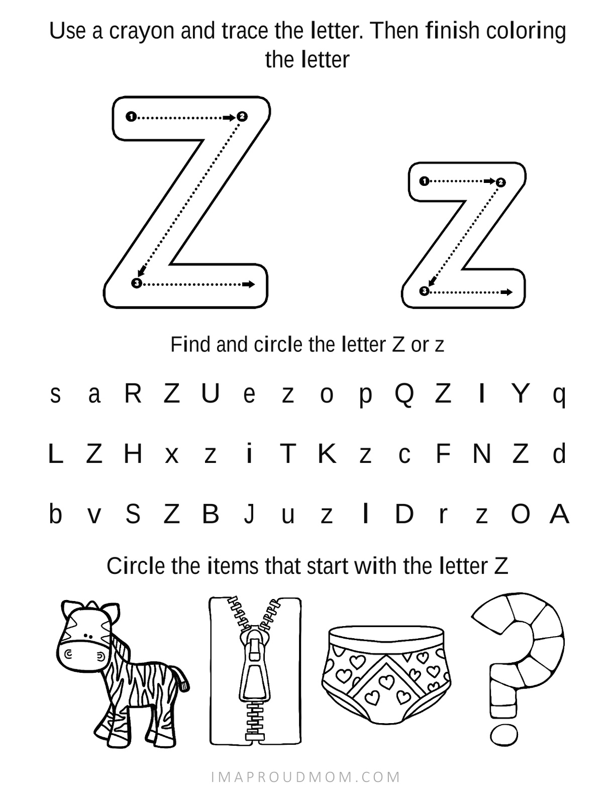 Alphabets - Tracing, Mazes and Matching