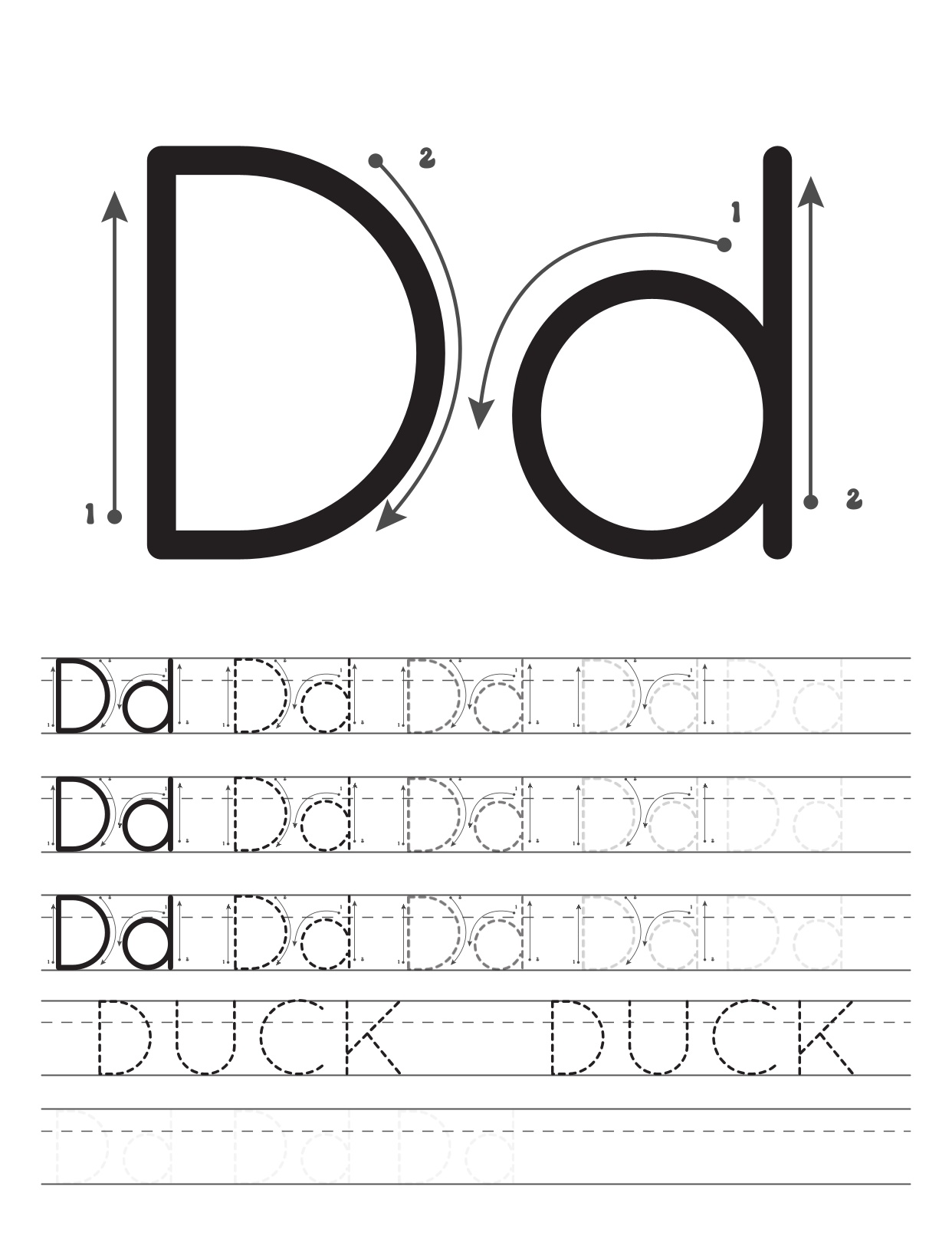 Alphabet - Writing Practice Worksheets
