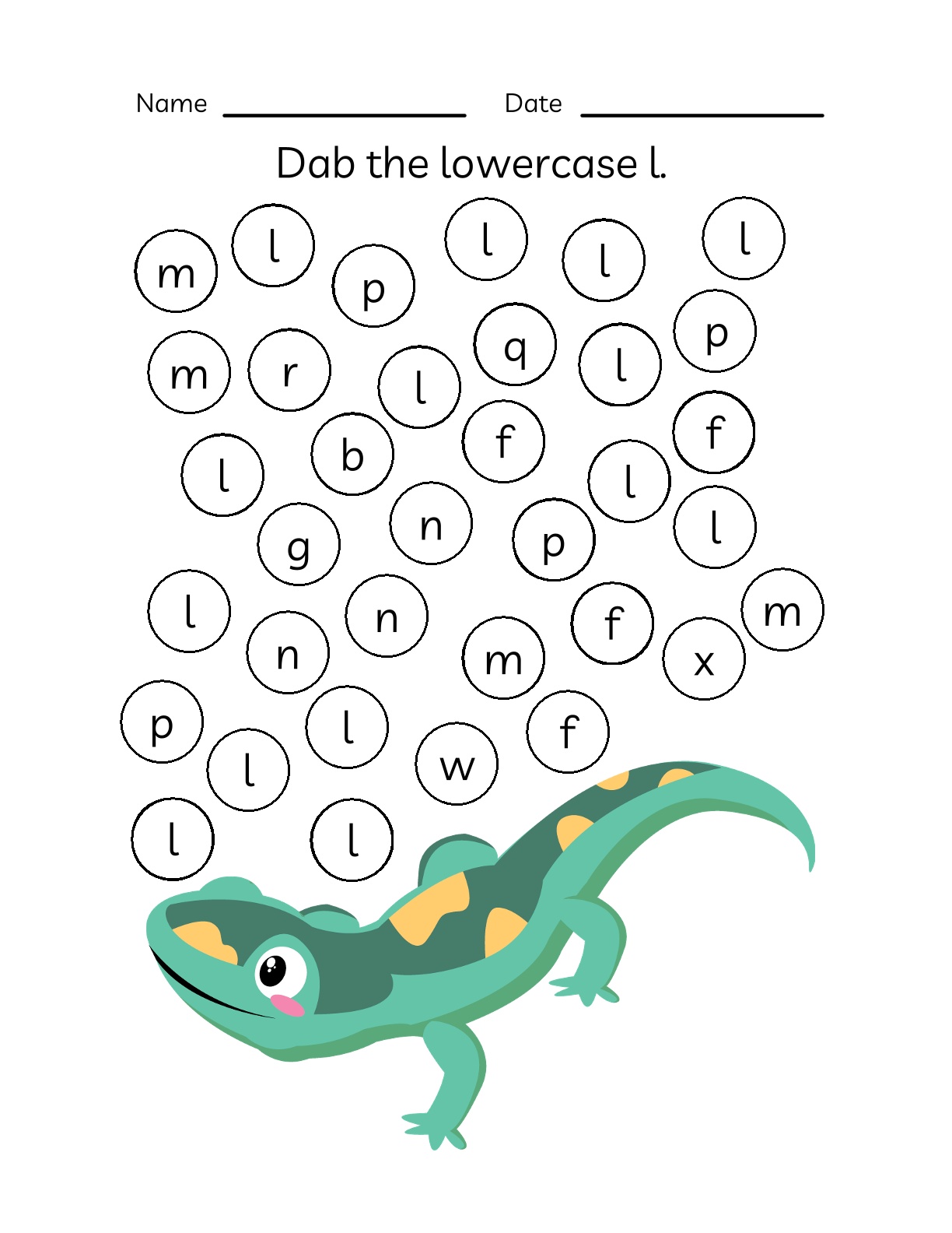 Alphabets - Tracing and Identification