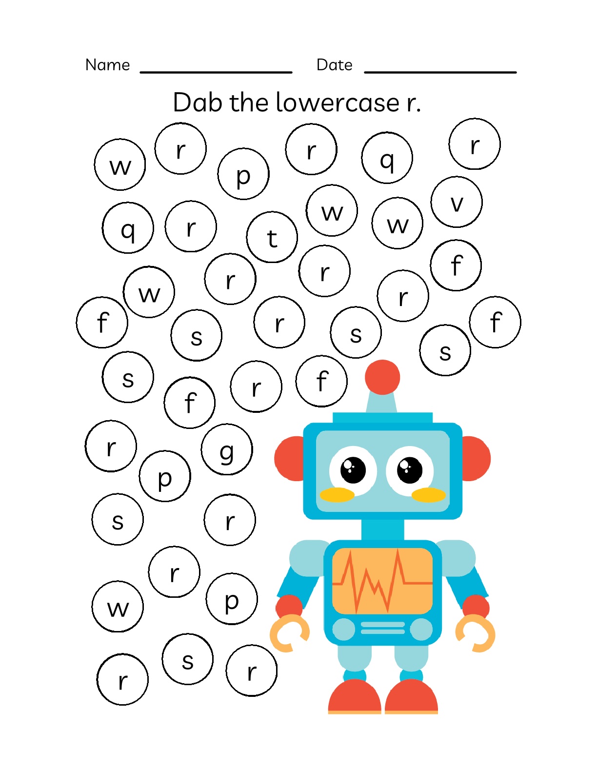 Alphabets - Tracing and Identification