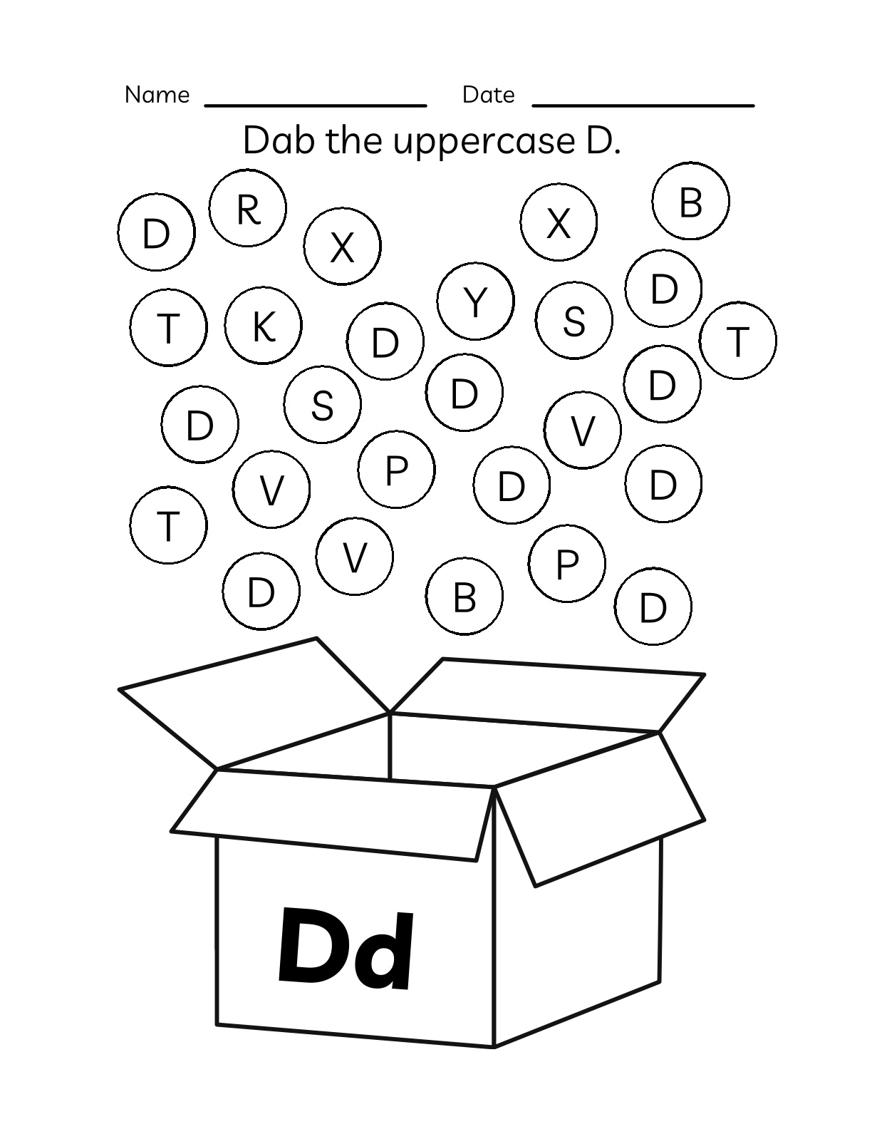 Alphabets - Tracing and Identification