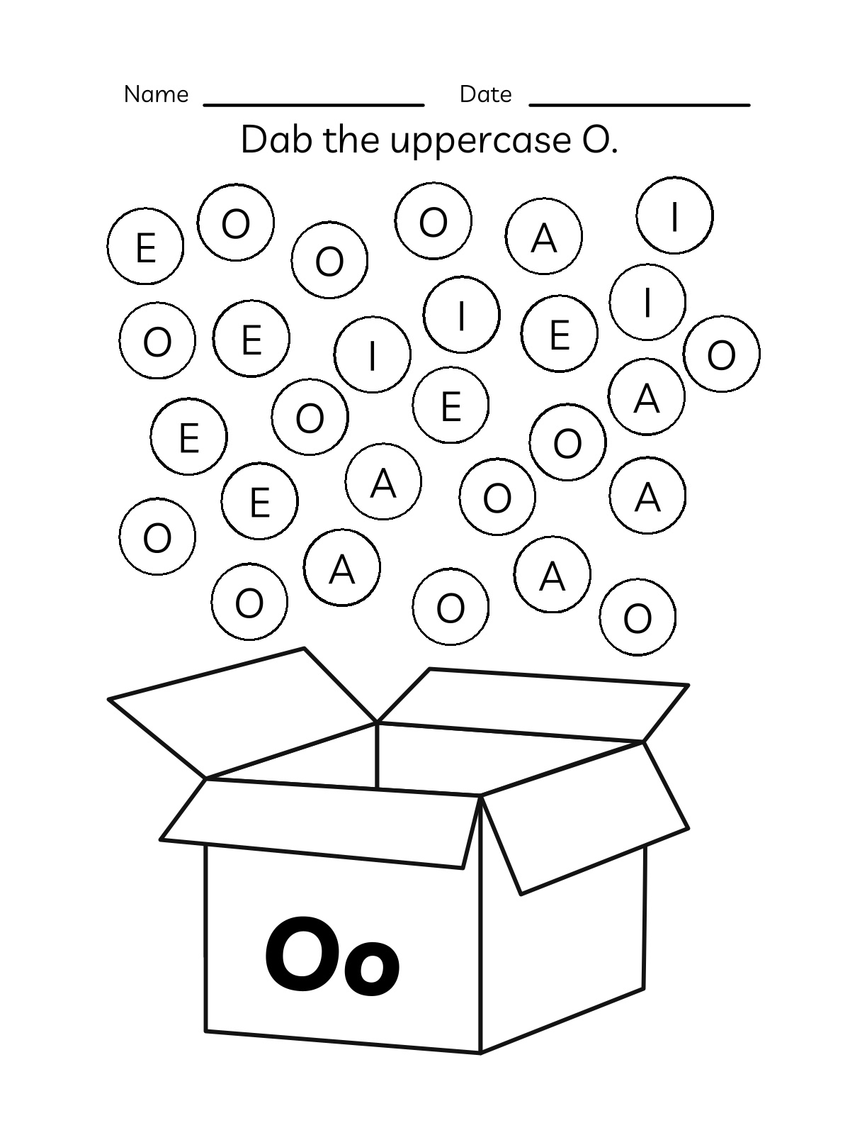 Alphabets - Tracing and Identification