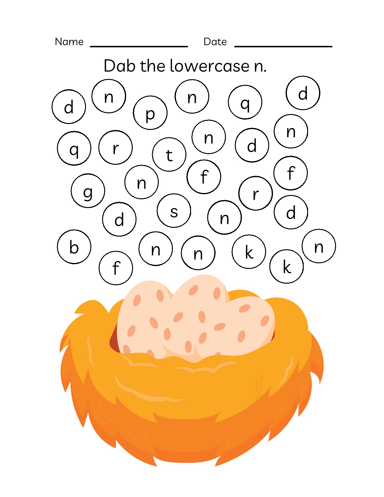 Alphabets - Tracing and Identification