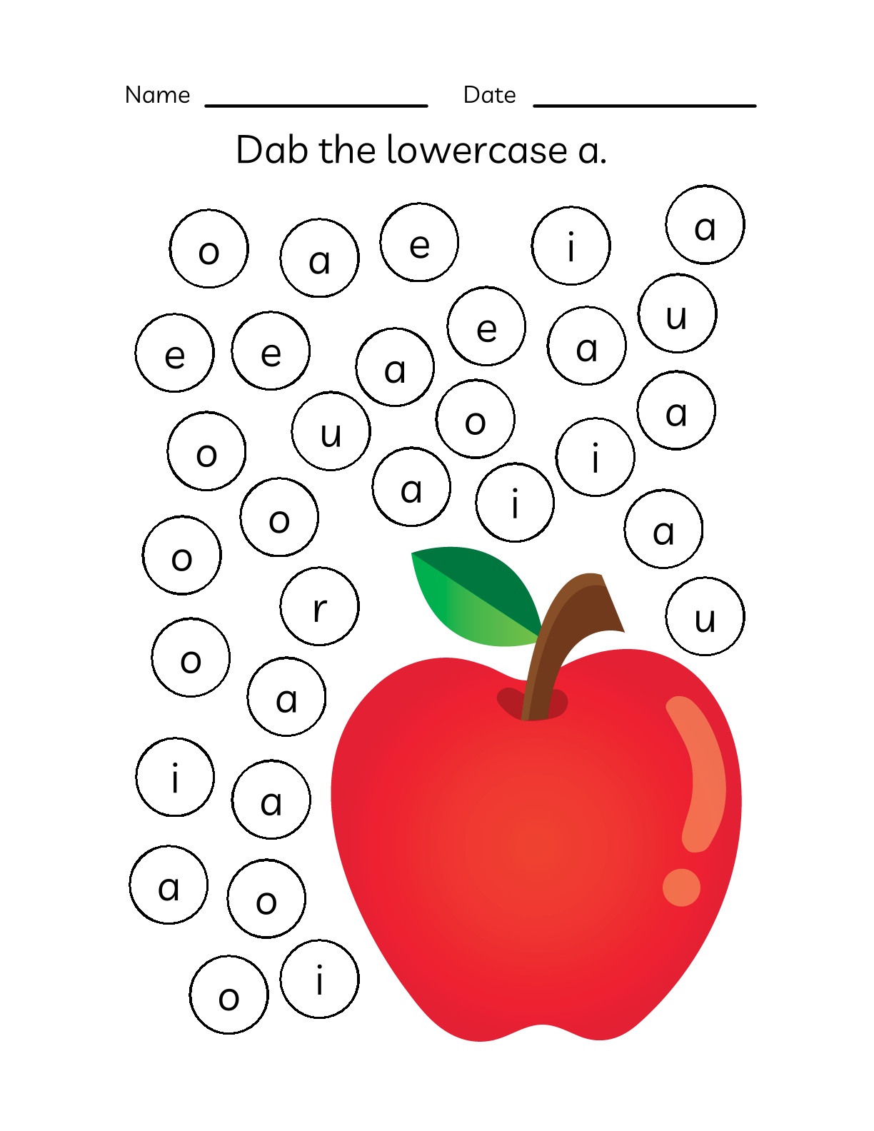 Alphabets - Tracing and Identification