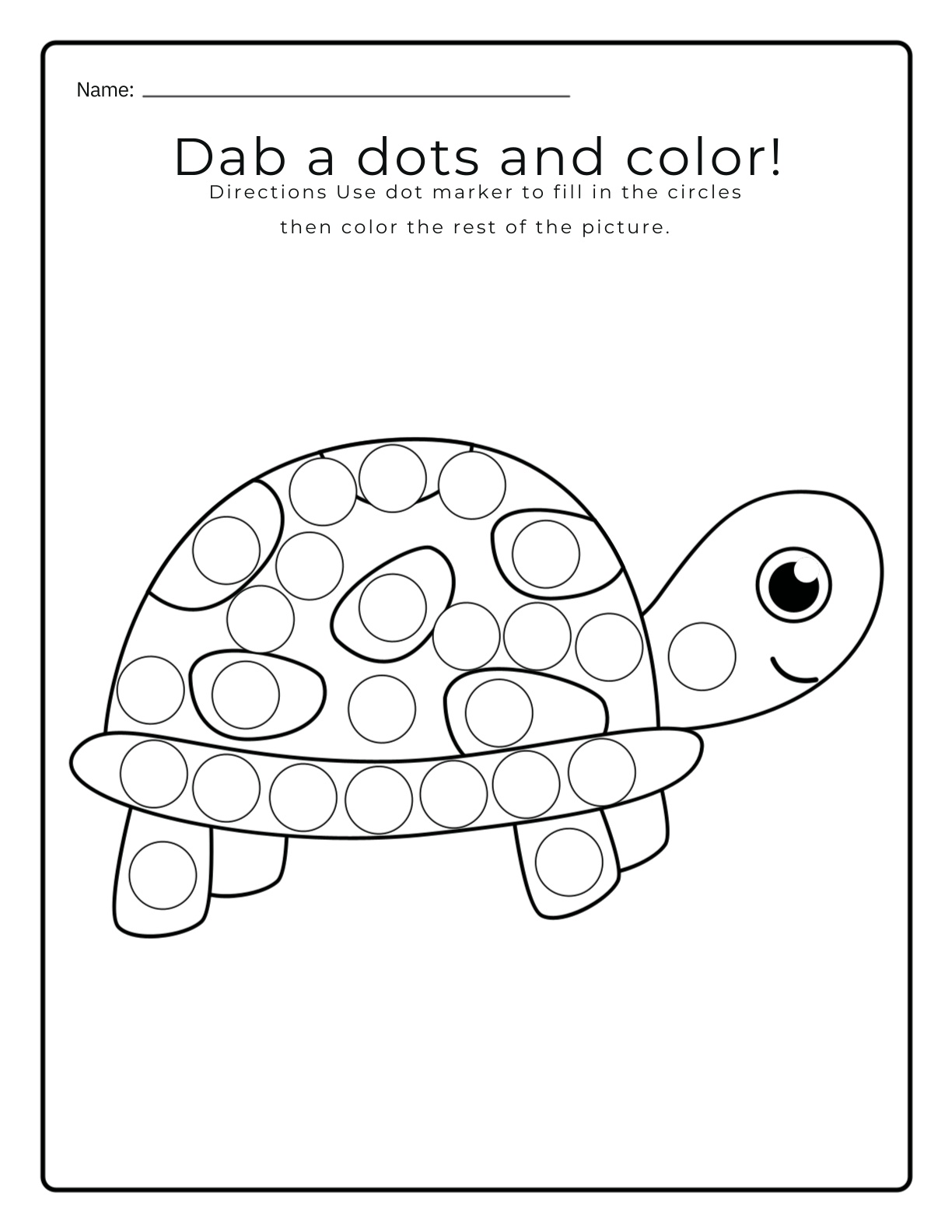 Alphabets - Tracing and Dab