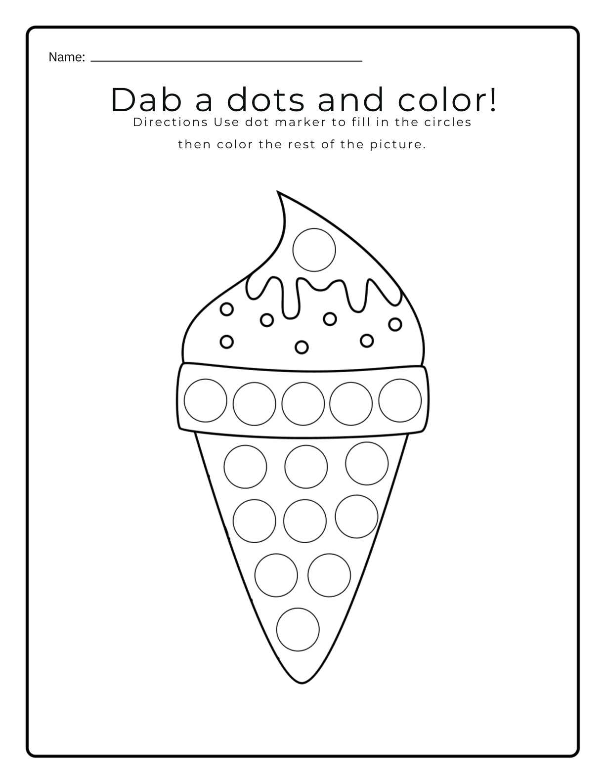 Alphabets - Tracing and Dab