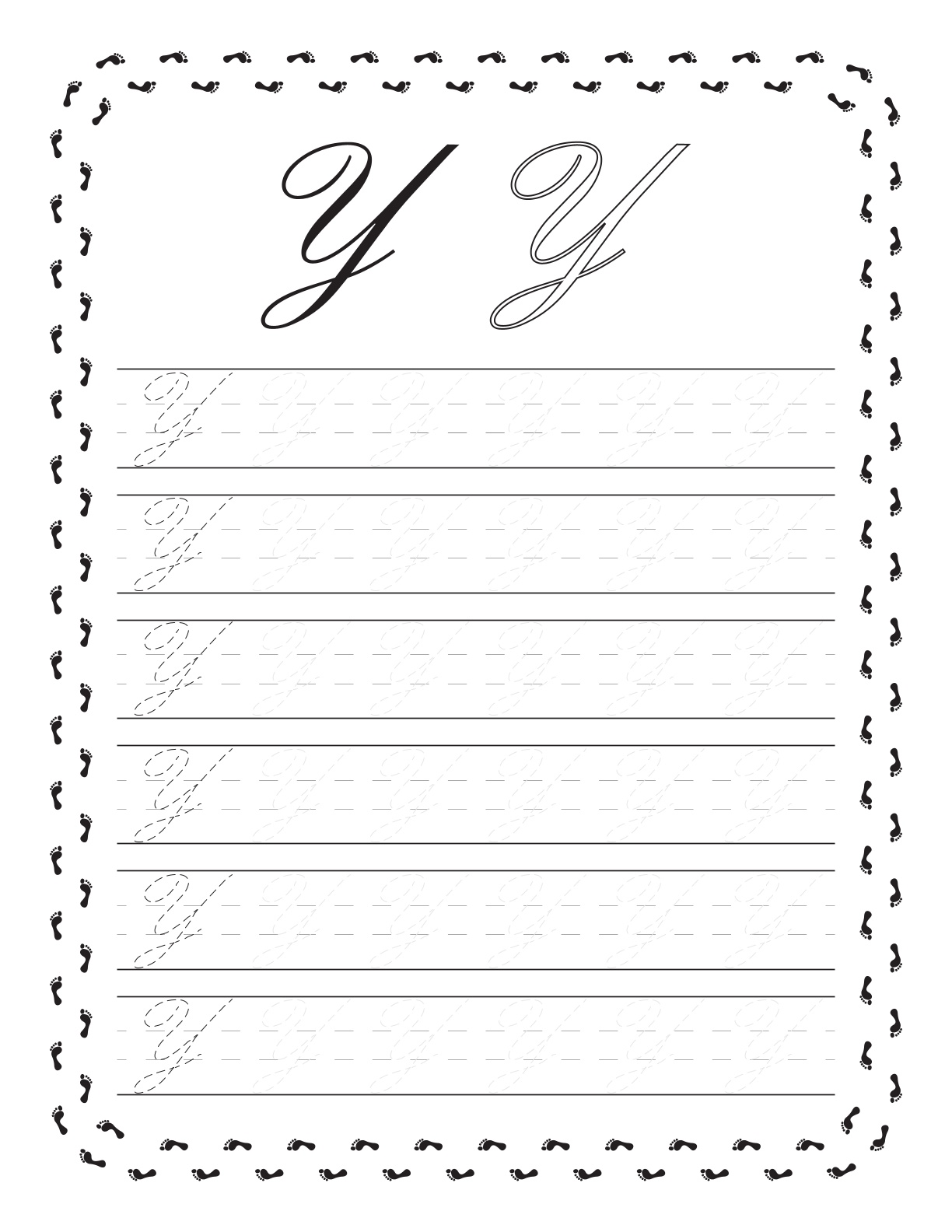 Cursive Letters Tracing