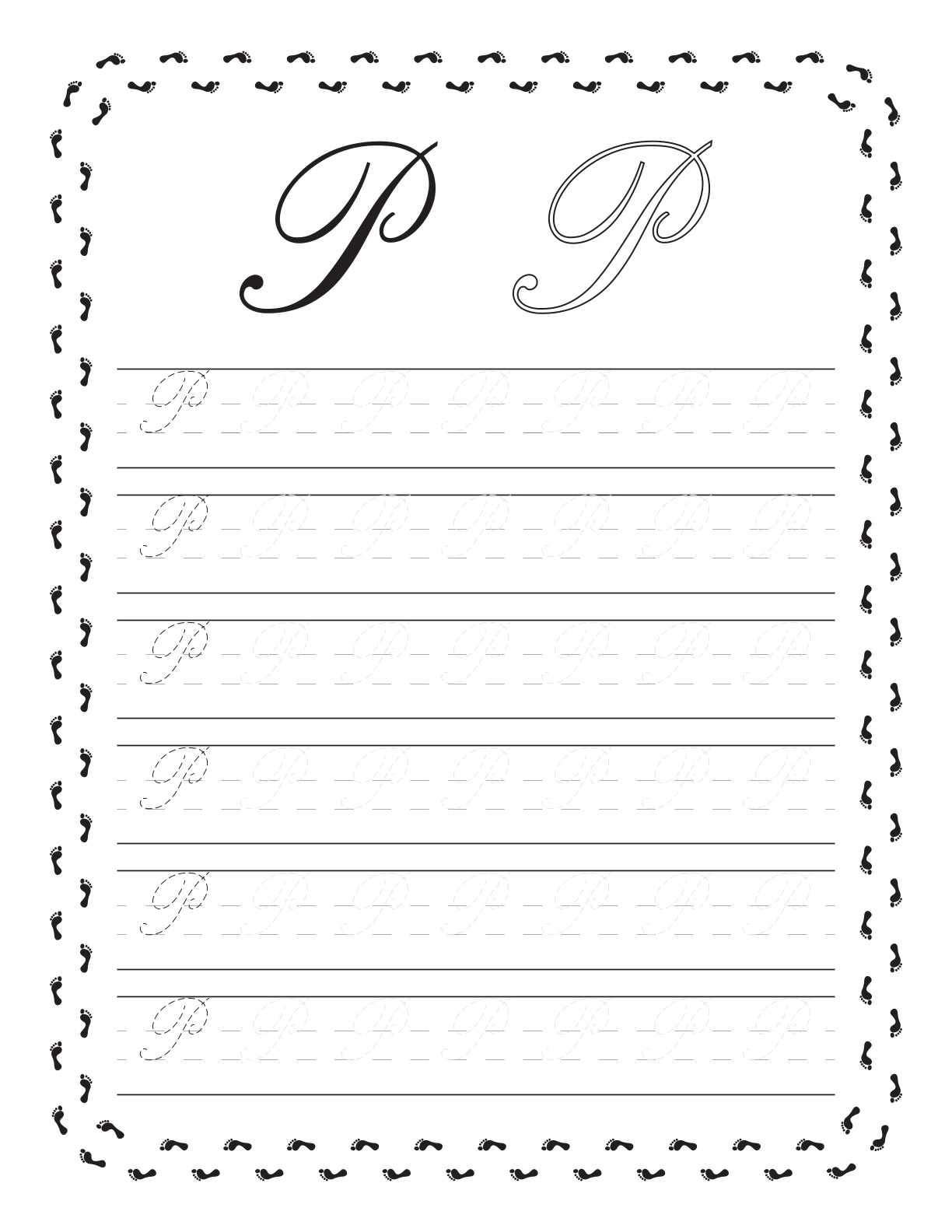 Cursive Letters Tracing