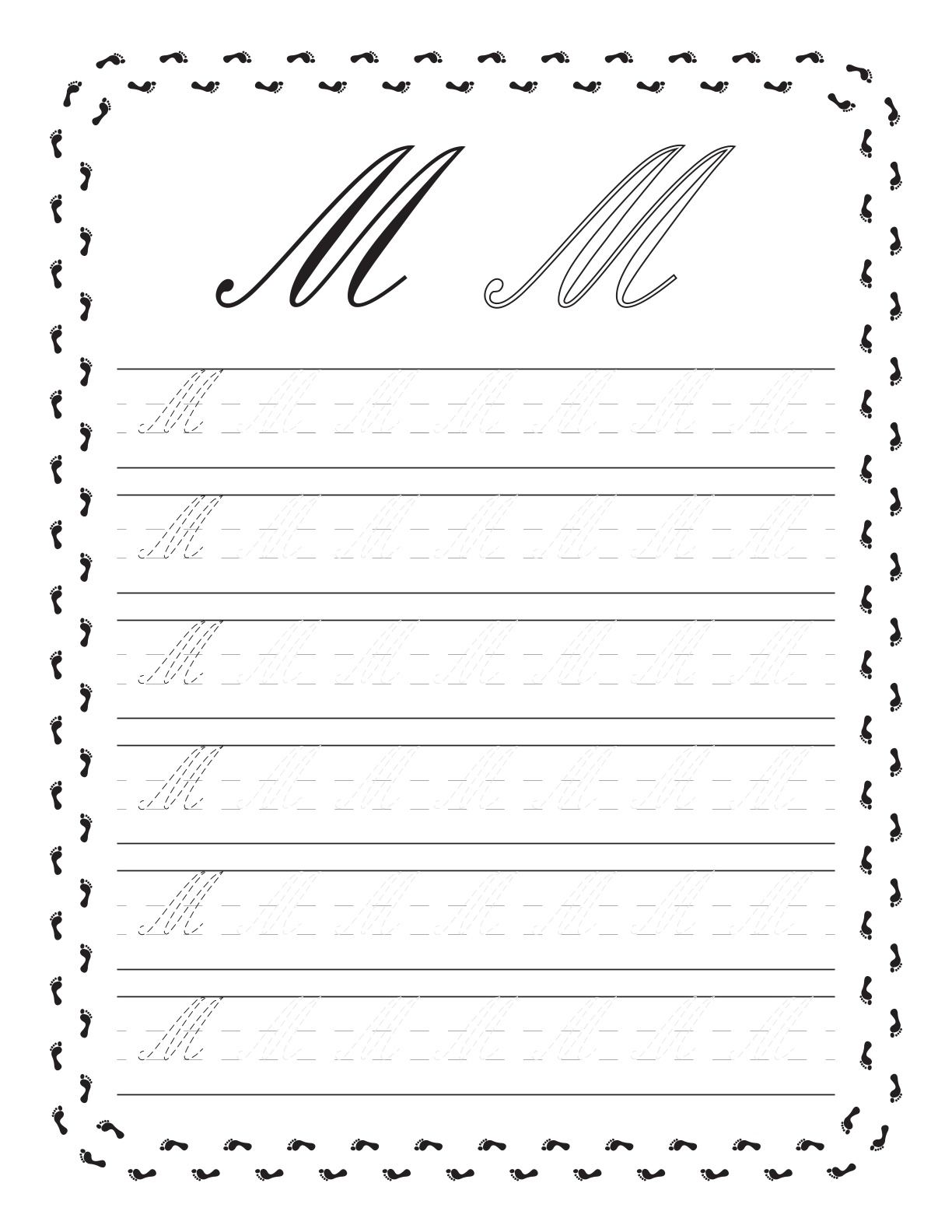 Cursive Letters Tracing