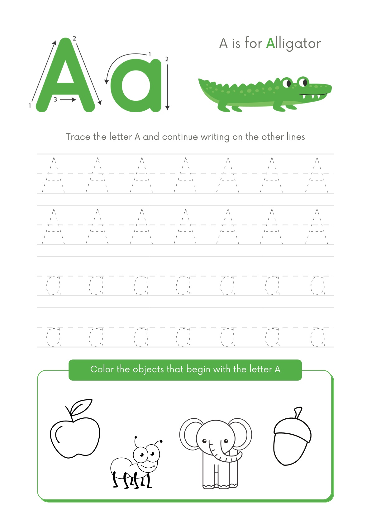 Alphabet Tracing Practice for Toddlers