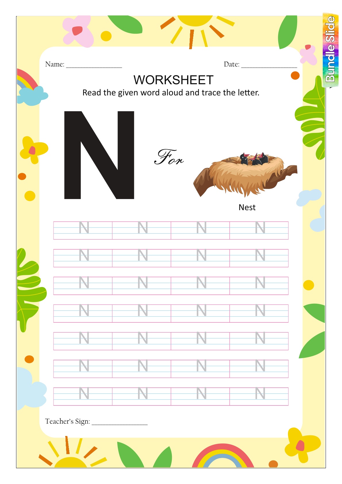 Alphabet - N