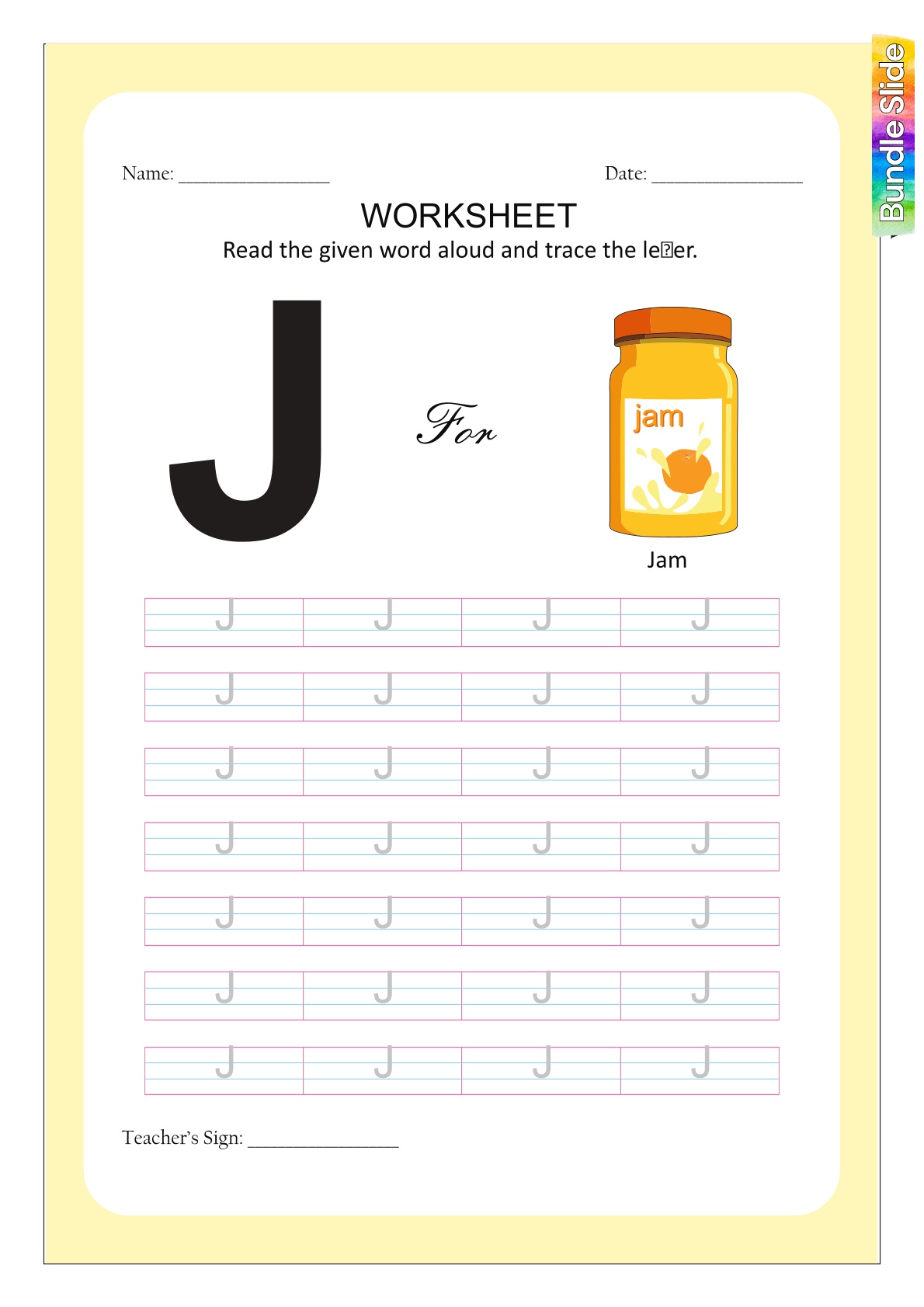 Alphabet - J