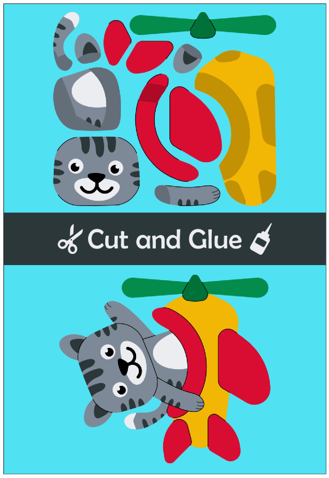 Jumbo Cut & Glue Busy Book - 1000+ pages