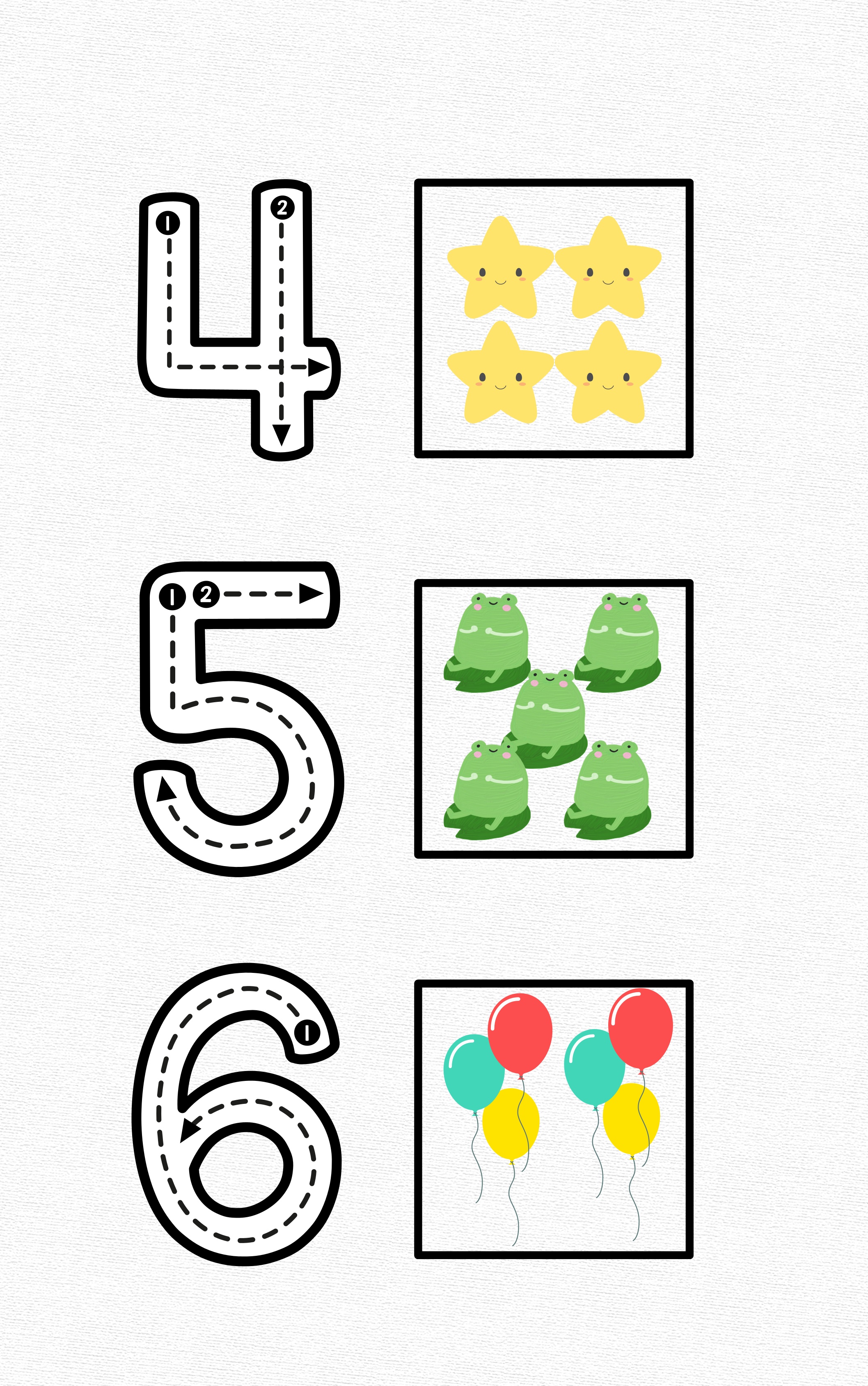 Tracing, Matching and Coloring Alphabets, Numbers & Shapes