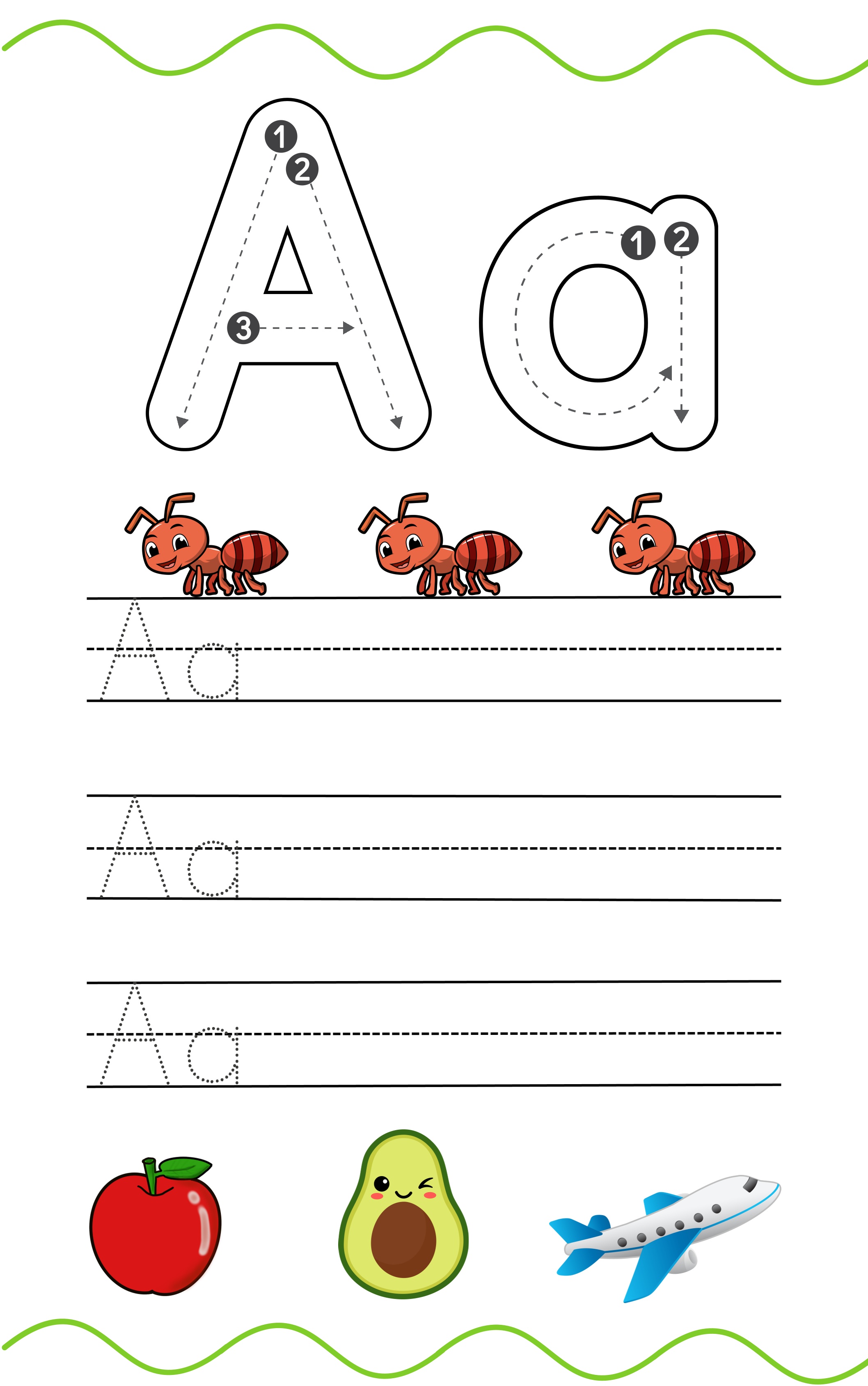 Tracing, Matching and Coloring Alphabets, Numbers & Shapes