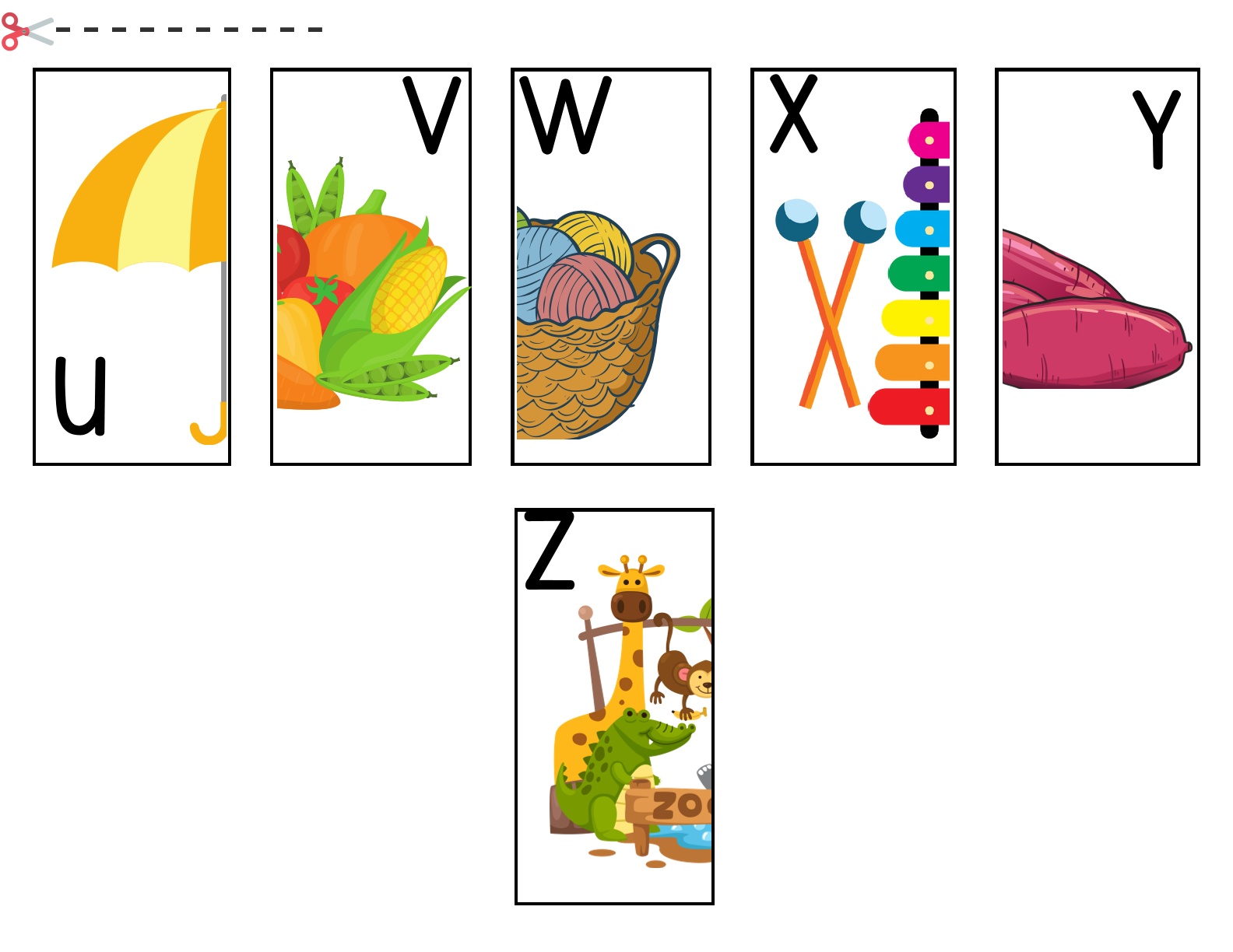 Farmland - Shapes matching, coloring, cut paste, alphabets etc